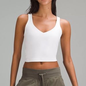 WHITE LULULEMON ALIGN TANK SZ 8
